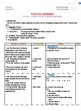 Giáo án Tiếng Anh Lớp 7 (Thí điểm) - Unit 1 My hobbies